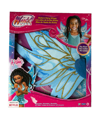 Winx Club Aisha Fairy Wings Dress-Up Costume Accessory Set, Ages 4+ (2023)