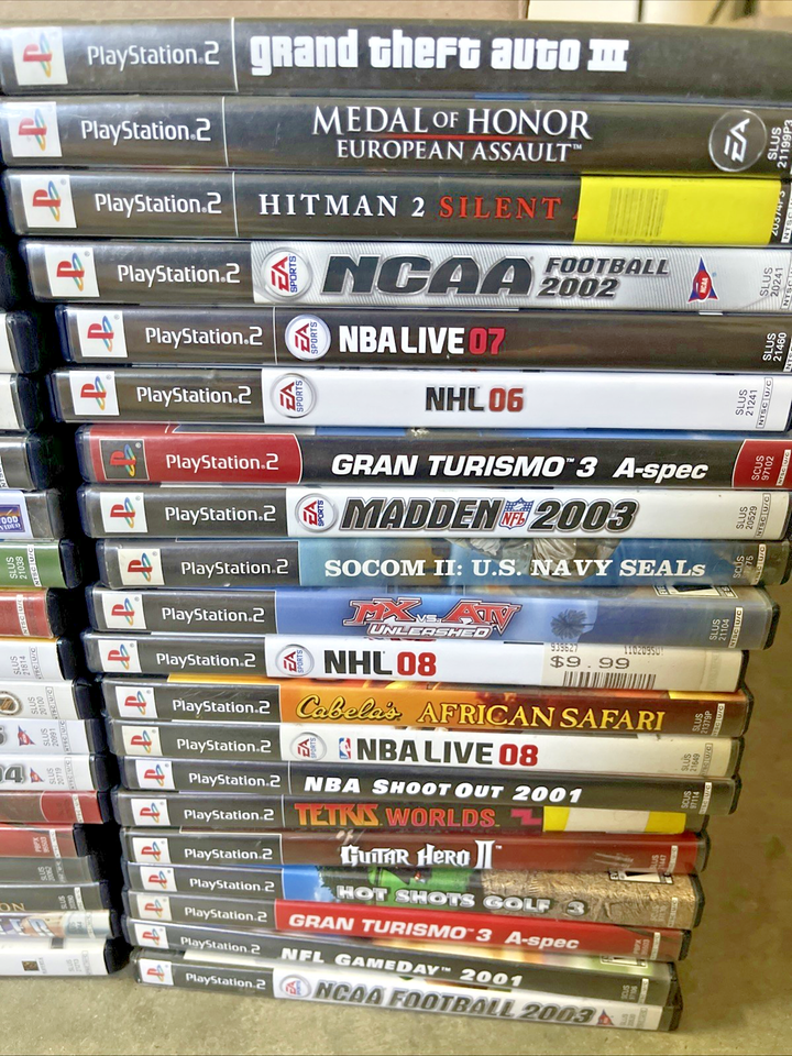 60 Playstation 2 PS2 Games in Cases Bulk Wholesale Lot | eBay