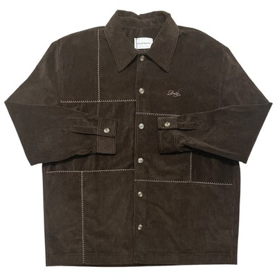DROLE DE MONSIEUR MEN S LA CHEMISE VELOUR PATCHWORK LONG SLEEVE XL NEW