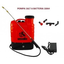 POMPA IRRORATRICE A BATTERIA 10AH  AUSONIA 16LT A SPALLA AUTONOMIA 6H COMPLETA