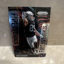 Panini Prizm 2025 Fireworks Brock Bowers #11 Las Vegas Raiders NFL Football