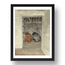 Two Cows 1935 by Eric Ravilious