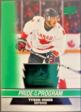 2023 Upper Deck Team Canada Juniors #64 Tyson Hinds Rookie ePack Green SP