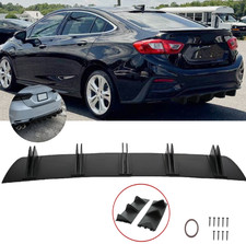 For Chevrolet Cruze Rear Diffuser Fins Bumper Splitter Spoiler Lip Matte Black