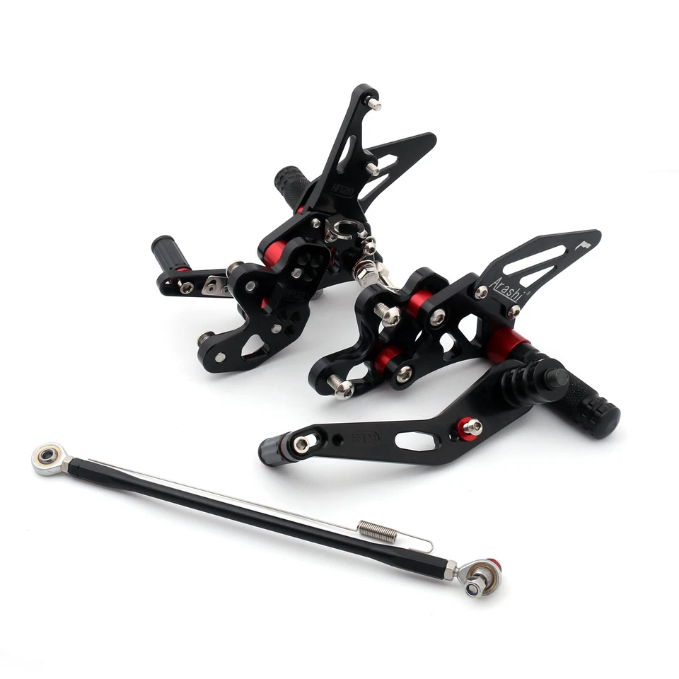 Racing Footrest Rearsets Rear Set Foot pegs Fit For Suzuki GSXR 600/750 11-19 Bk Foto 2 de 4