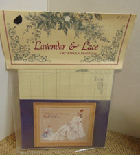 Lavender  Lace The Wedding Cross Stitch Pattern Victorian Bride Groom Marriage
