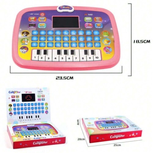 Kids Tablet Toddler Learning Pad With LED Screen Teach Alphabet Numbers Word Mus - Picture 2 of 25