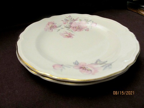 2 Vintage EDWIN M KNOWLES CHINA CO-Porcelain Dessert plates- 6 inches - Picture 4 of 5