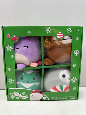 Squishmallows 5'' Christmas Set of 4 - Benny, Beula, Nissa, Johann