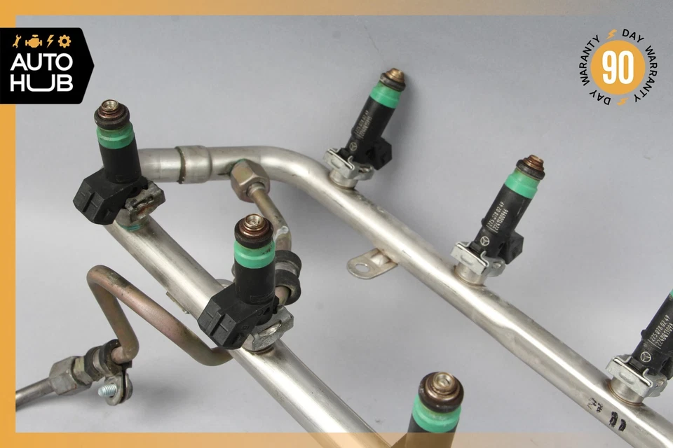 Carril inyector de combustible 03-14 Mercedes W221 S600 CL600 S65 AMG M275 2750700695 OEM Foto 4 de 4