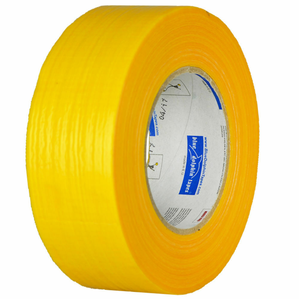 Construction Tape for Rough Bases STUCCO Super Strong Tape Yellow 48mm
