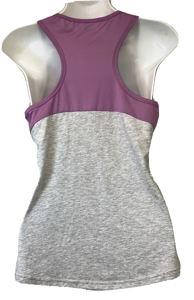 Camiseta sin mangas hipersónica Everlast Girls talla XL (16) espalda deportiva luna gris jaspeado BN Foto 3 de 4