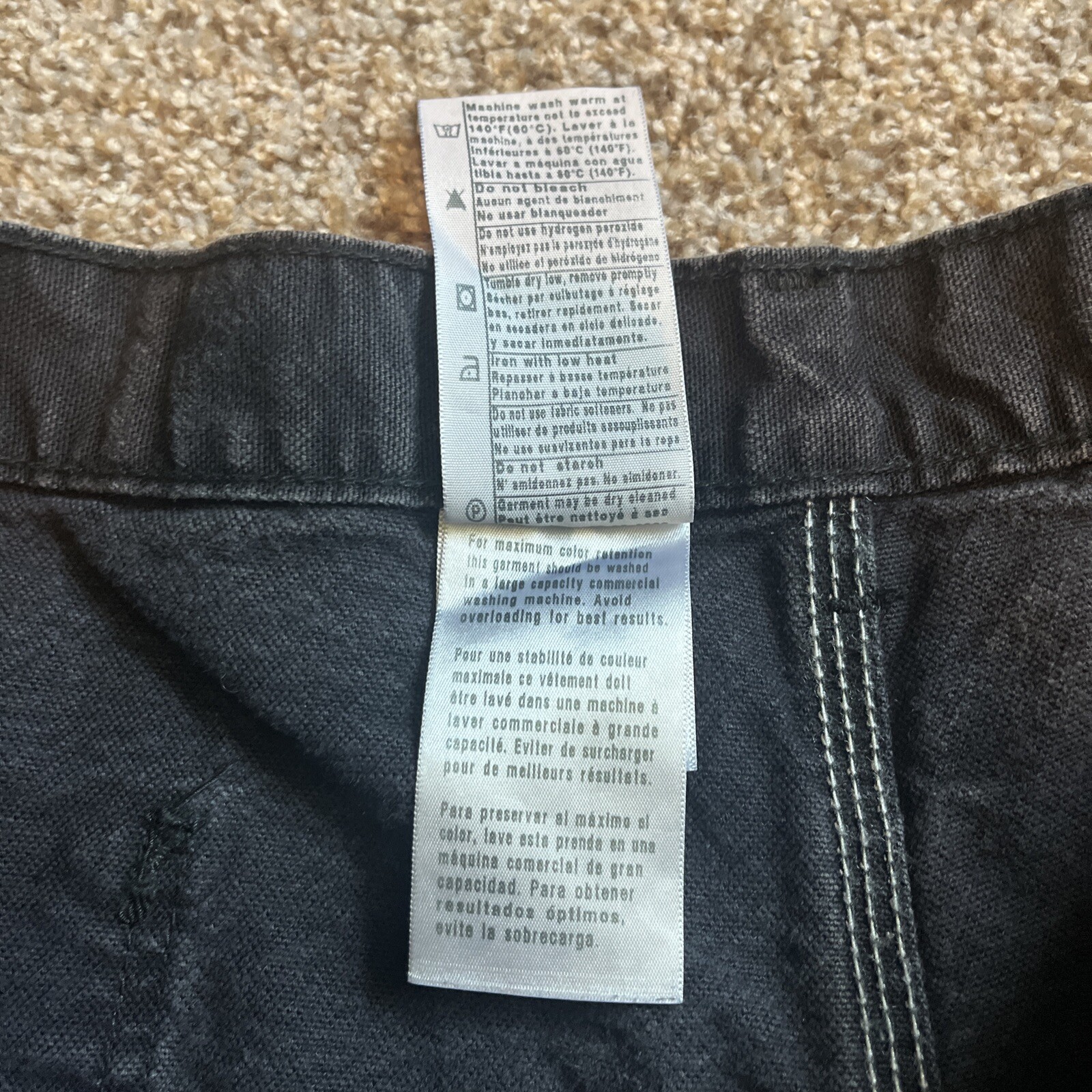 Carhartt Pants Mens 42x36 (41x31.5) Black CAT Flame Resistant Jeans 100791-001 - View 5