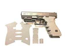 HANDLEITGRIPS Gray Textured Rubber Grip Tape Enhancement Wrap for Glock 21 Gen 3