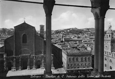 B2372) BOLOGNA BASILICA S PETRONIO DALLA TORRE DEL PODESTA'
