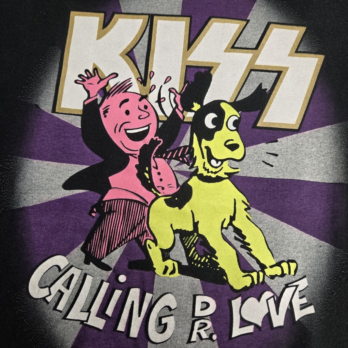 Vtg 1994 Kiss Calling Dr Love T-Shirt L Rock Band Tee All Sport