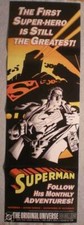 SUPERMAN Promo poster, 11" x 34", 2002, Unused, more in our store