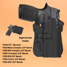P320 Holster OWB Fit Sig Sauer P320 Full Size P320 Compact P320 X Carry M18 M17