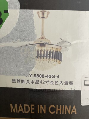 Antoine 42 in. Integrated LED Indoor Gold Ceiling Fan with Light and Remote