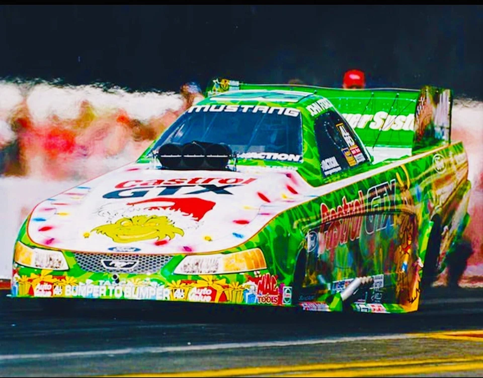 NHRA JOHN FORCE 1:24 Diecast CHRISTMAS GRINCH Funny Car NITRO DENNIS Action - Image 4 of 4