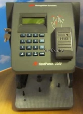 IR Recognition Systems Biometric HandPunch HP-3000E w/ Prox & Ethernet - Working