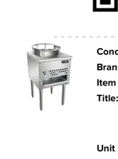 13 inch Kitma commercial wok Gas 