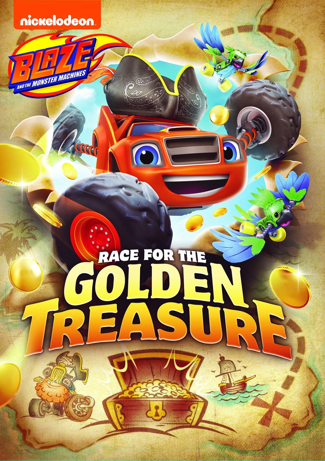 Blaze and the Monster Machines: Race for the Golden Treasure (DVD) Nglish E.