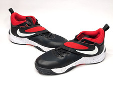 Nike Team Hustle D 11 GS Black/Red/White Boy's Sneakers-Sz 5Y NWOB DV8996-003