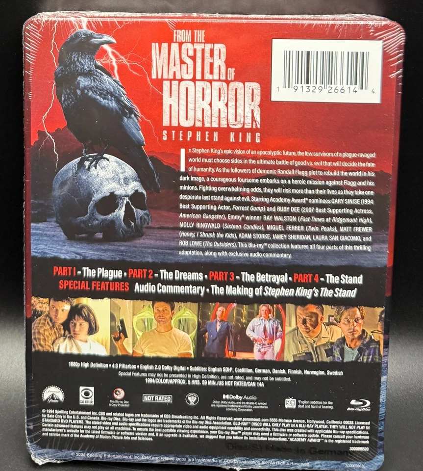STEPHEN KING'S THE STAND - WALMART EXCLUSIVE BLURAY STEELBOOK **NEW & SEALED! ** - Image 2 of 4