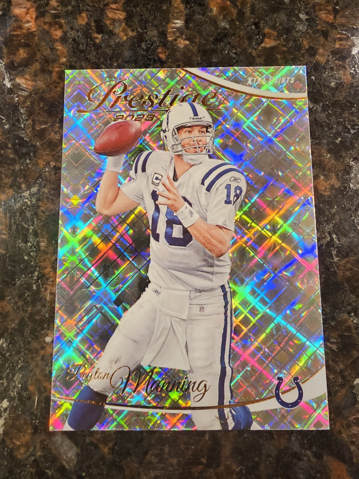 2023 Panini Prestige Xtra Points Diamond Parallel Peyton Manning  Colts No. 129