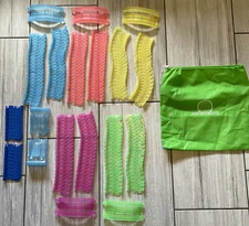 Magic Track Twister Tracks 360 Neon Glow Replacement Lot NO Vehicles 230 Pieces