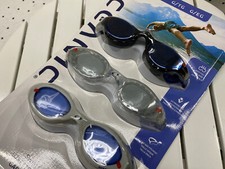 Oceanic Swim Goggles Anti Fog UV Protection One Size Fits Most L/XL 3 Pack