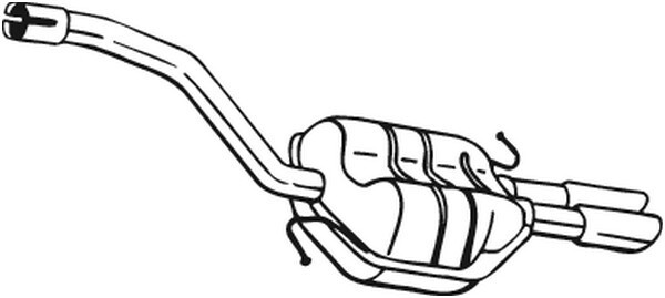 Bosal EndschalldäMpfer (233-165) FüR VW Passat B6 CC Cc | Auspufftopf-image