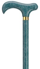SEASIDE DERBY HANDLE LADIES WALKING STICK - SEA FOAM PRINT WALKING CANE
