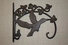 1- HUMMING BIRD, large plant hanger,wild bird decor,bird feeder holder   B-81