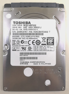 Toshiba 2.5'' MQ01ABF032 AA01 AM001J G003235C Data Recovery Hard Drive