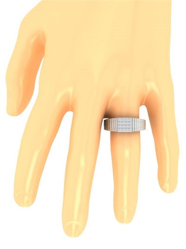 Mens Anniversary Ring I1 G 0.55Ct Natural Round Diamond 14K Solid Gold Appraisal - Picture 9 of 11