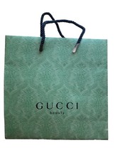 GUCCI Beauty Green Shopping Gift PAPER Bag 9  W x 9  H x 4  D