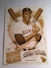 2019 Topps Allen & Ginter Ginter Greats 5x7 Willie McCovey Giants 25 /10