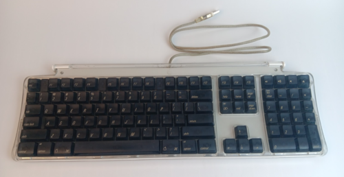 Apple Pro Silver/Black/Clear USB Keyboard M7803 MAC, Wired, 2000 - Picture 2 of 9