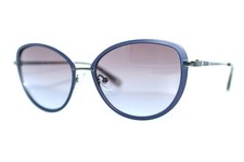 NEW NINE WEST NW125S 500 BLUE AUTHENTIC SUNGLASSES WOMEN'S FRAMES 53MM W/CASE
