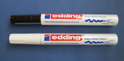 edding 750 Creative Glanzlack-Marker 2-4mm Schwarz oder Weiß Auswahl Neu