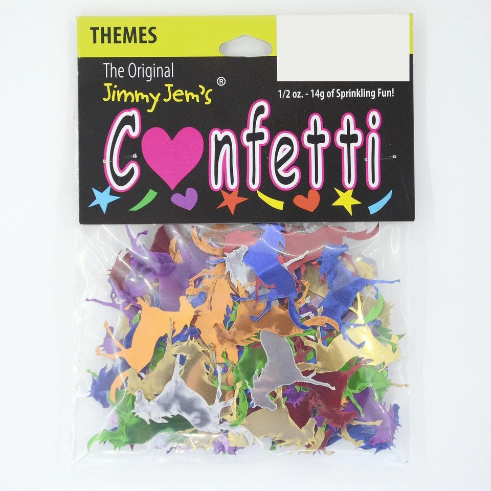 Confetti Horse Galloping - 4 Colors to Choose - 2 Pchs or 1/2 lbs - FREE SHIP - Image 2 of 4
