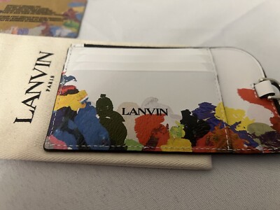 Lanvin x Gallery Dept. Card Holder Lanyard Paint Splattered Logo