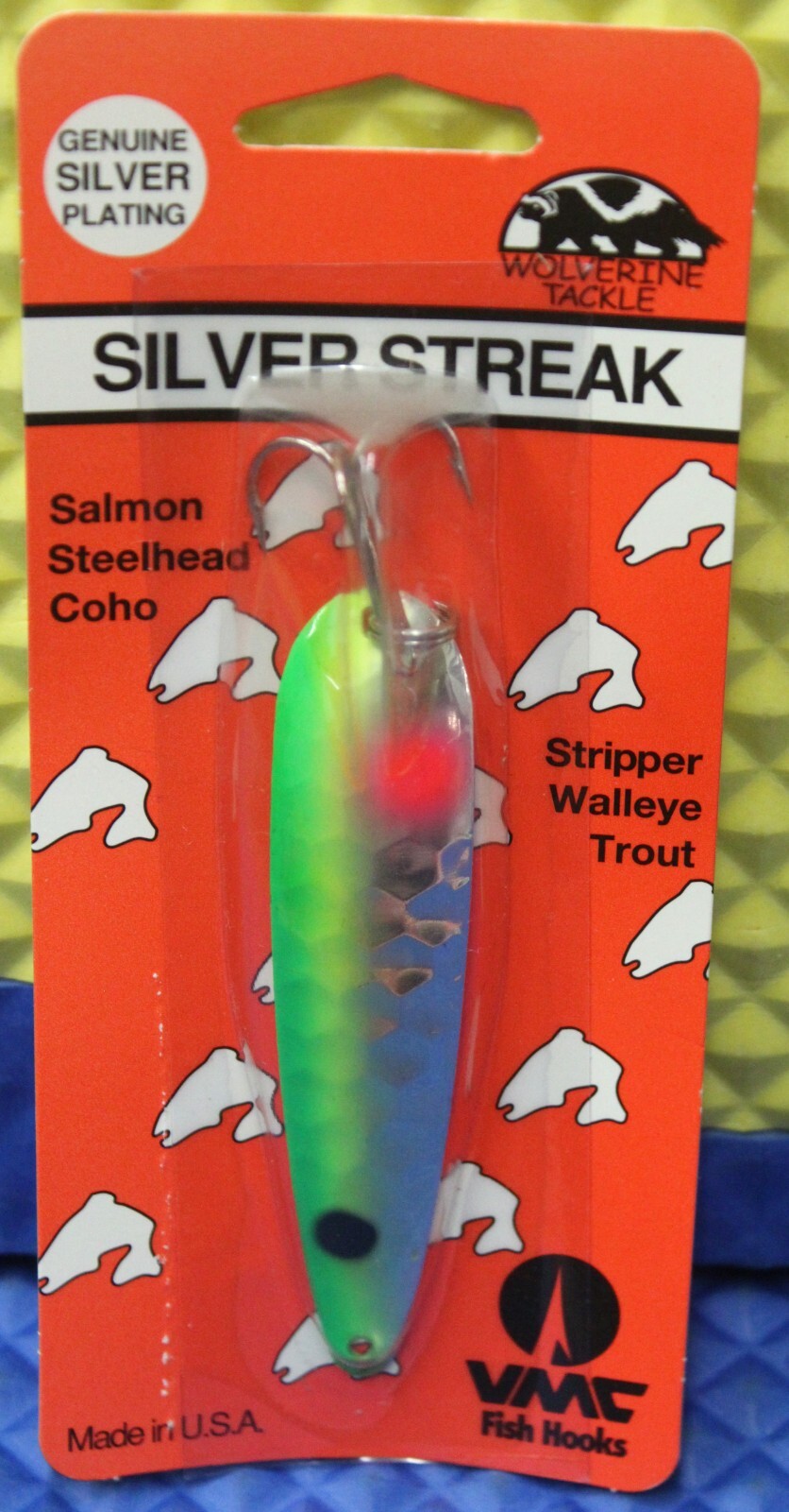 Wolverine Tackle Silver Streak Trolling Spoons 4" CHOOSE YOUR COLOR! eBay