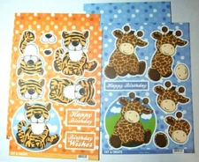 Cut & Create Cardstock Paper - Jungle Tiger and Giraffe Birthday