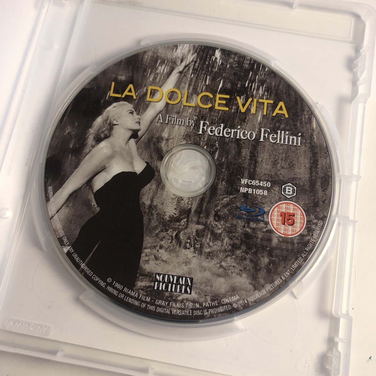 La Dolce Vita [1960] Blu-ray Region B Locked RARE OOP