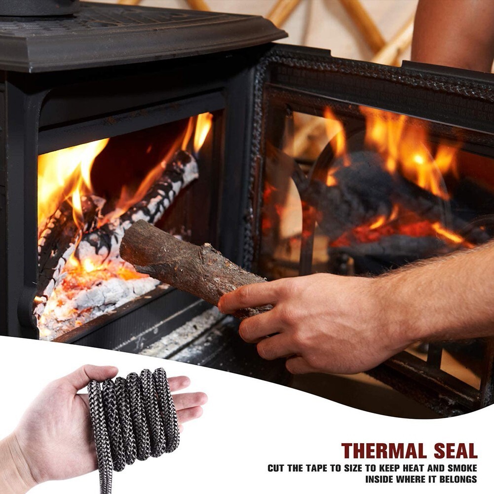 Brand New Home Office Stove Rope Fire Seal 1pc Dark Grey Pellet Stoves |  eBay