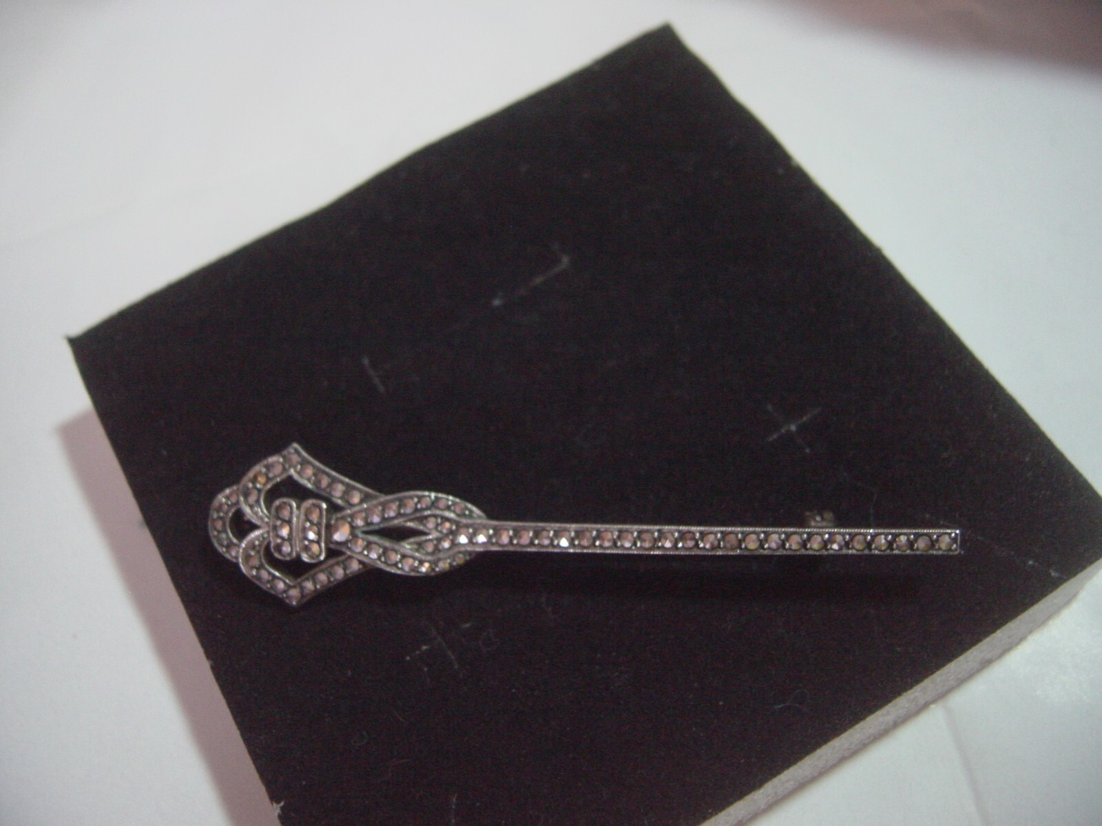 RARE-Beautiful Victorian Solid Silver sparkly  DE… - image 9