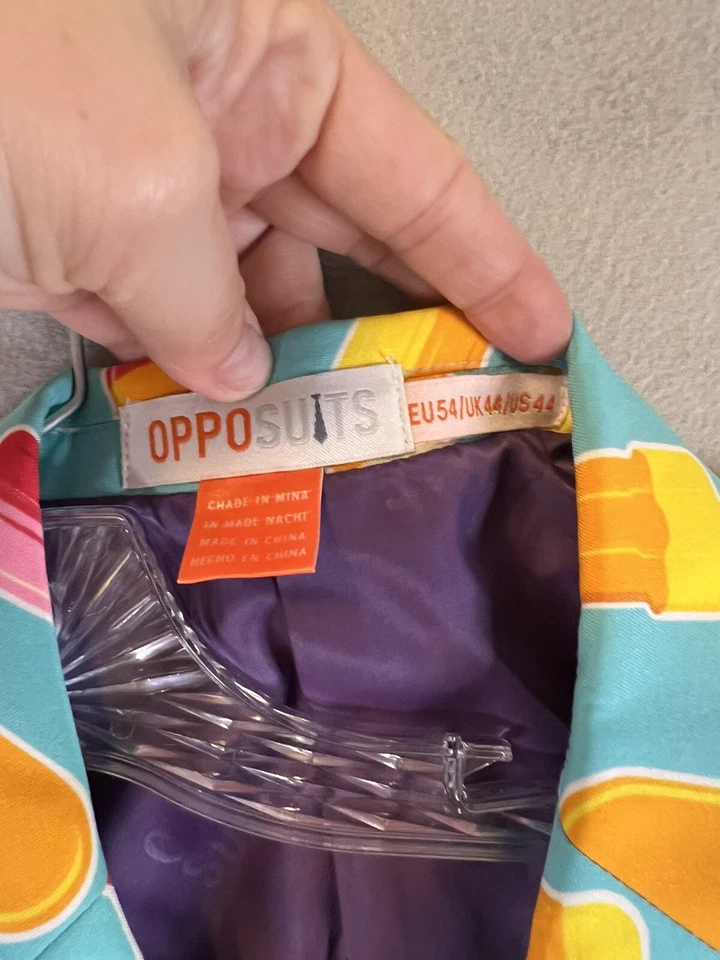 Opposuit Iceman Summer Mens Size 44 3 Piece Suit Short Sleeve, Shorts, & Tie - Image 4 of 4